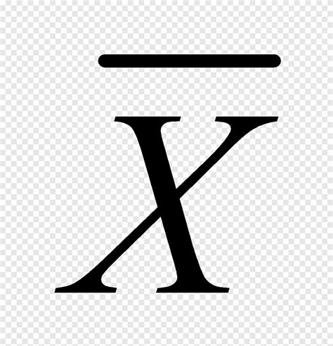 mean of x symbol.